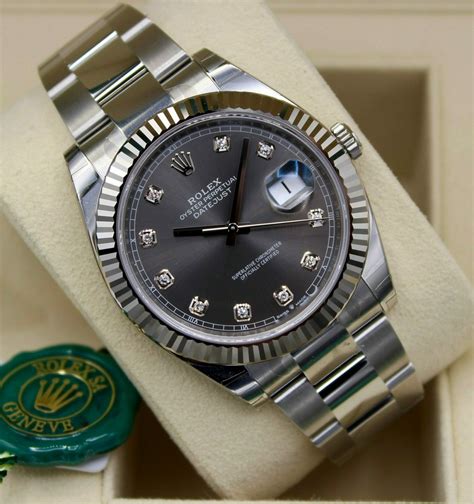 rolex datejust gray dial|rolex datejust 41 goldsmiths.